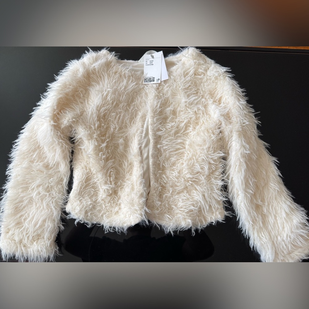 Faux Fur Cream Jacket